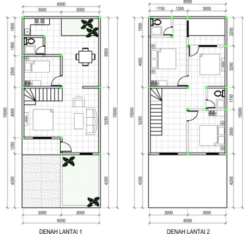 DENAH RUMAH MINIMALIS TYPE 70 MODERN DENAH RUMAH MINIMALIS TYPE 70 MODERN