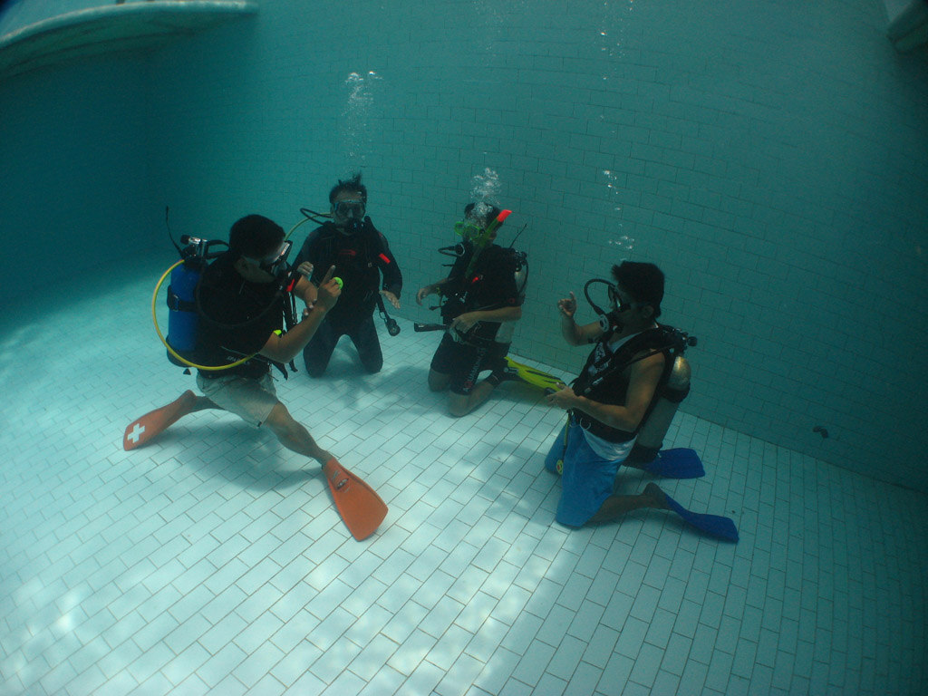 Scuba diving lessons