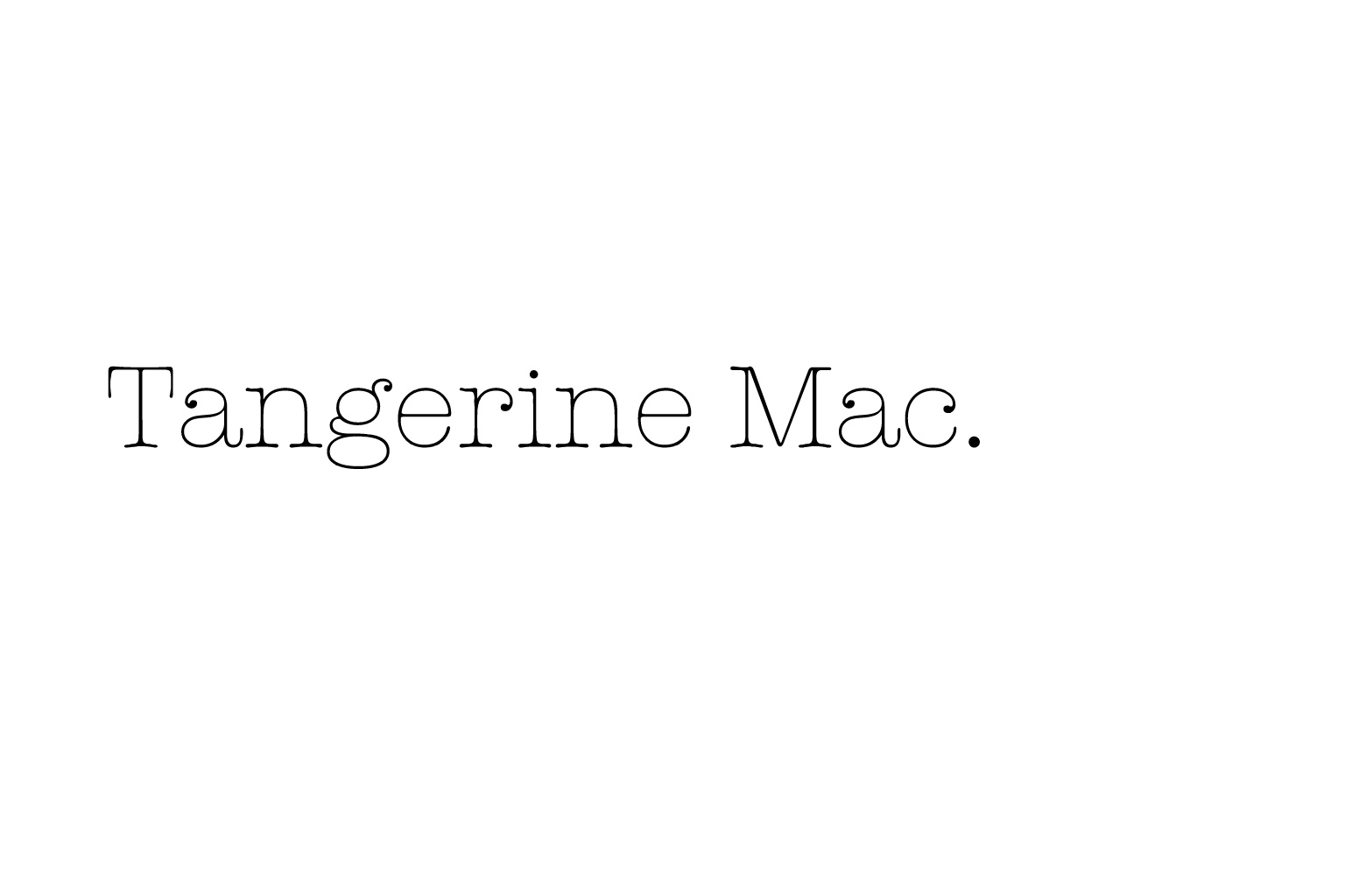 Tangerine Mac