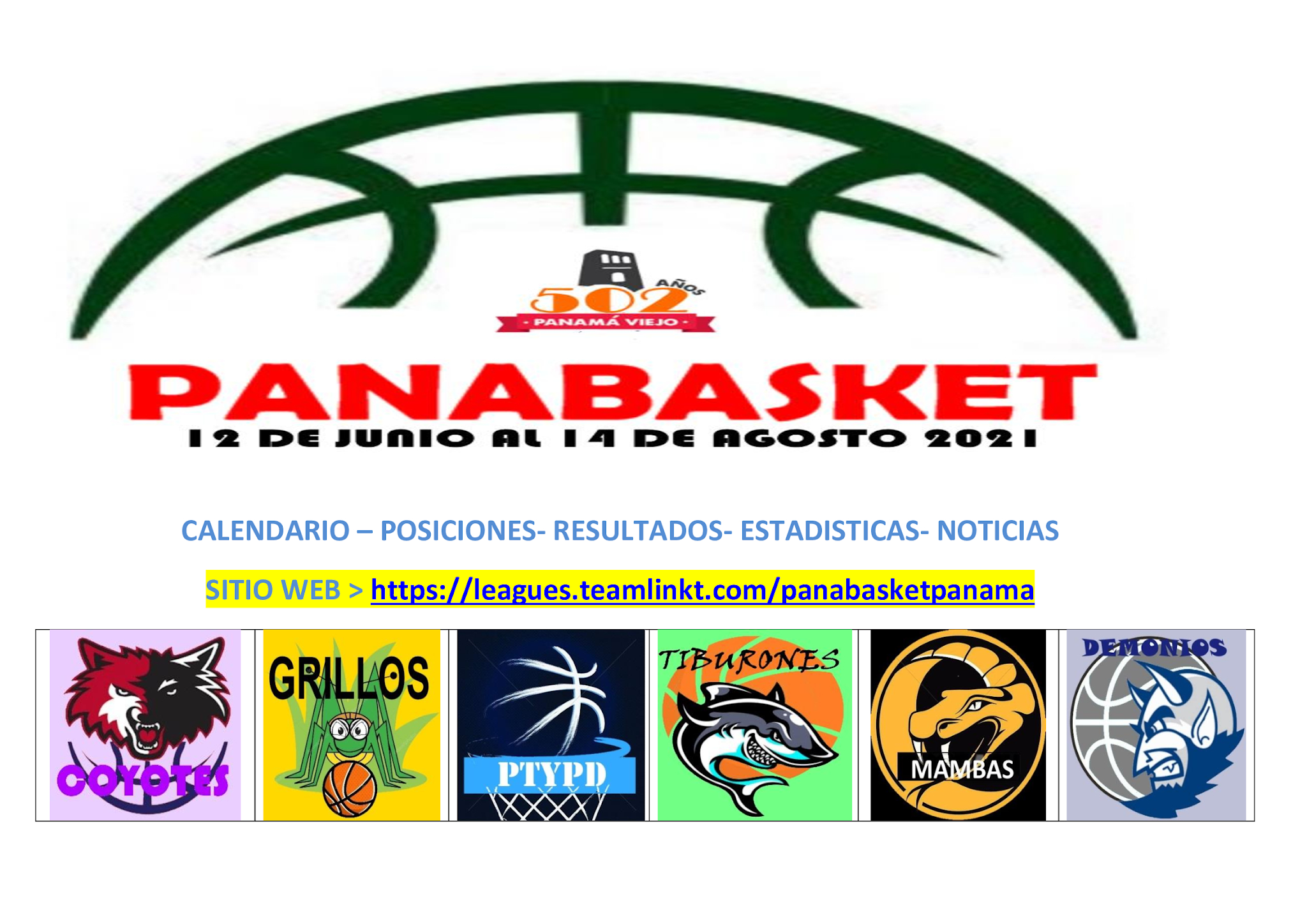 Todo listo para el inicio del PanaBasket 2021 el 3 de julio