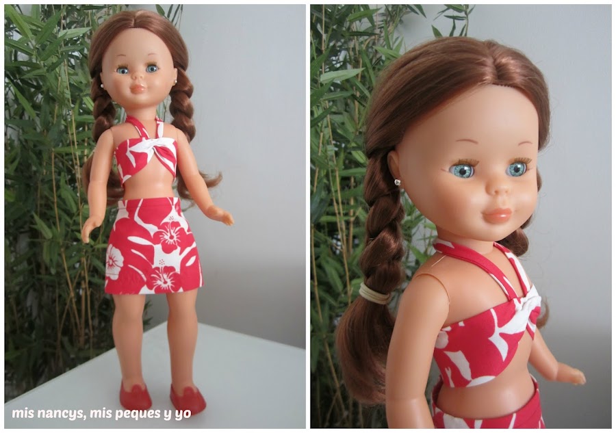 mis nancys, mis peques y yo, conjunto falda y bustier playero nancy