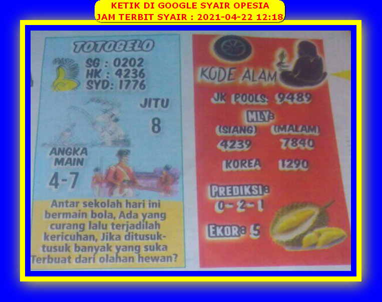 PREDIKSI SGP YOHII