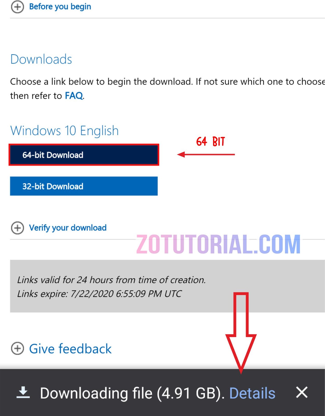 Download ISO Windows 10 Original dari HP Android Tanpa Media Creation