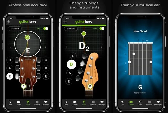 أفضل تطبيق لضبط أوتار الجيتار للايفون