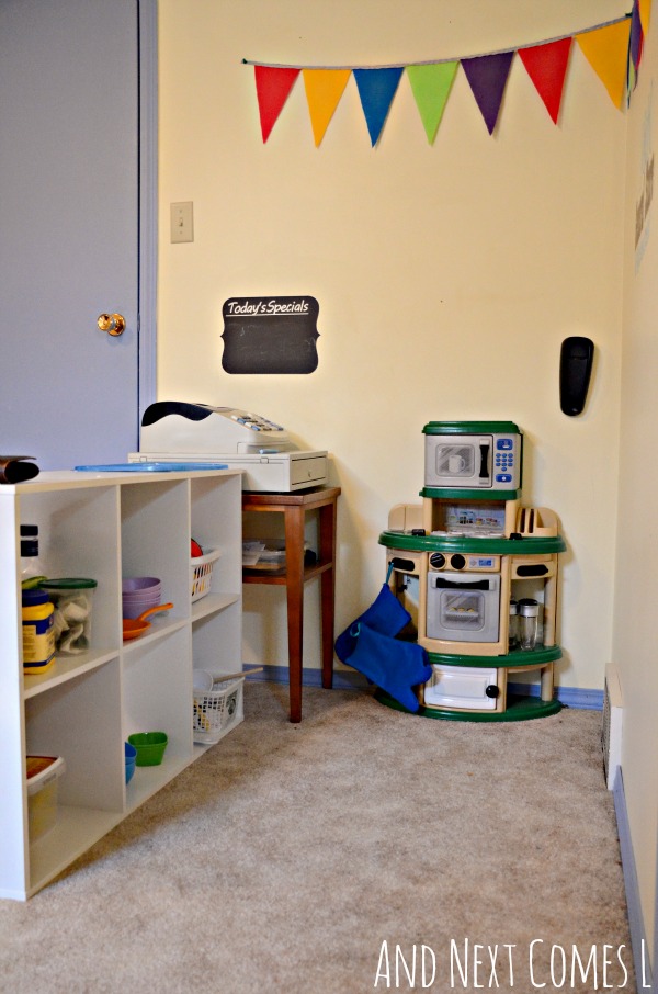 Our Playroom Imaginary Play Area And Next Comes L Hyperlexia Resources