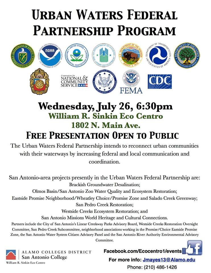 Walker Report Shedding Light on Bexar County Urban Waters Federal