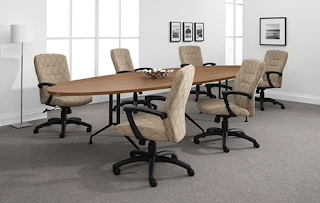 elliptical conference table