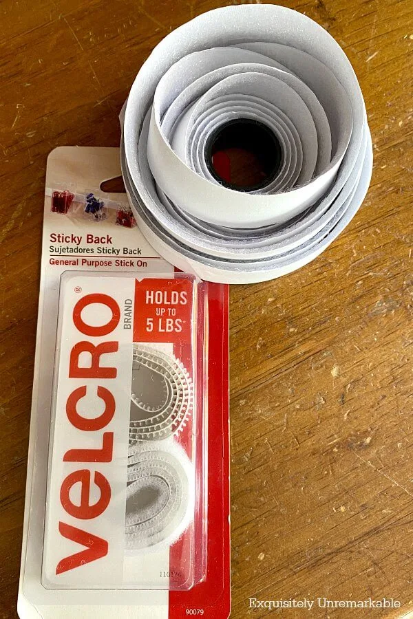 Velcro Package and roll of velcro tape