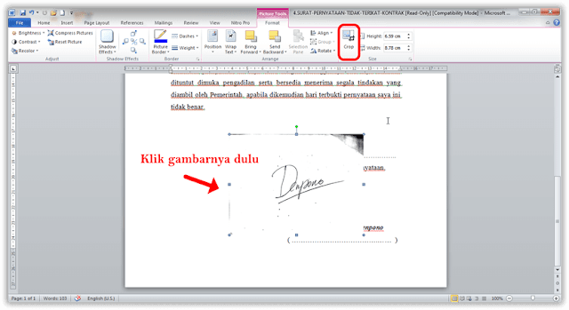 membuat tanda tangan di word tanpa scan dan photoshop