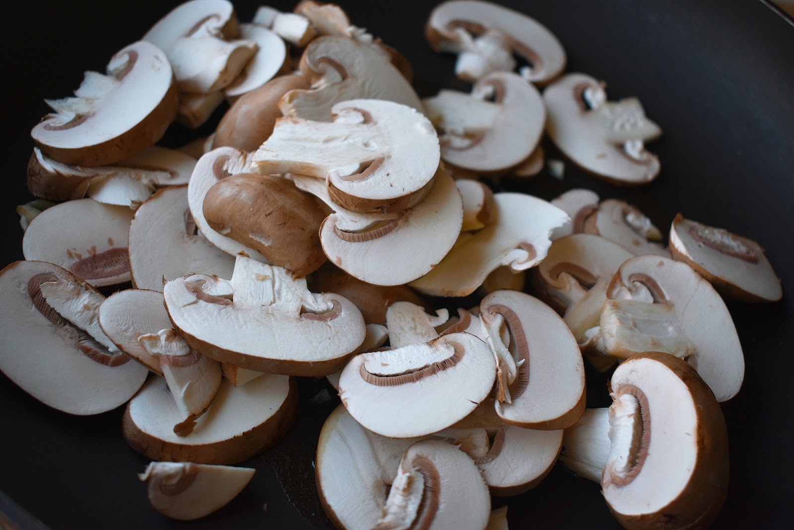 Cremini Mushroom Pasta with Cauliflower Alfredo Sauce | Chef Jen
