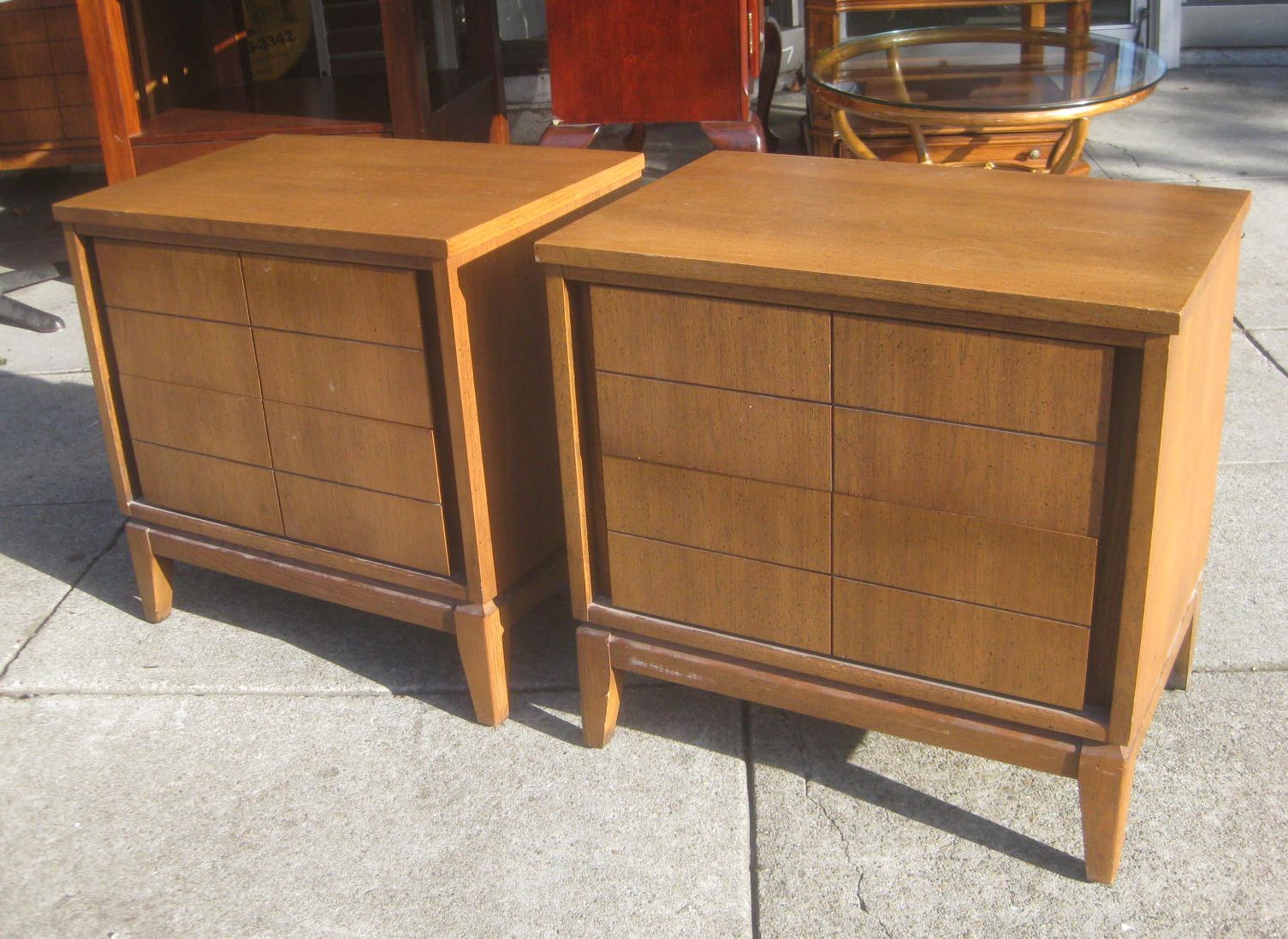 UHURU FURNITURE & COLLECTIBLES SOLD Highboy and Night Stands