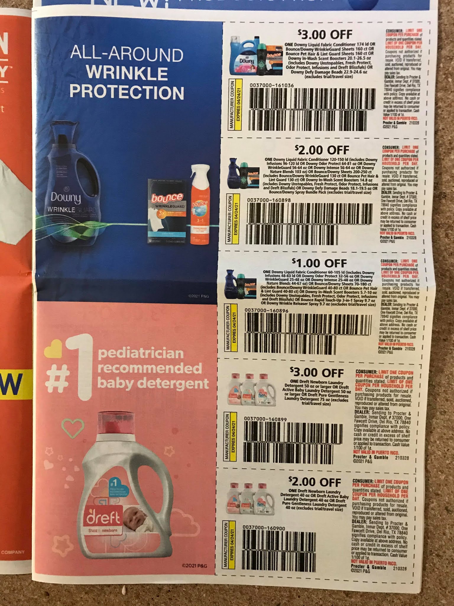 Capri's Coupons Whole Insert Picture Previews April P&G w/Tide