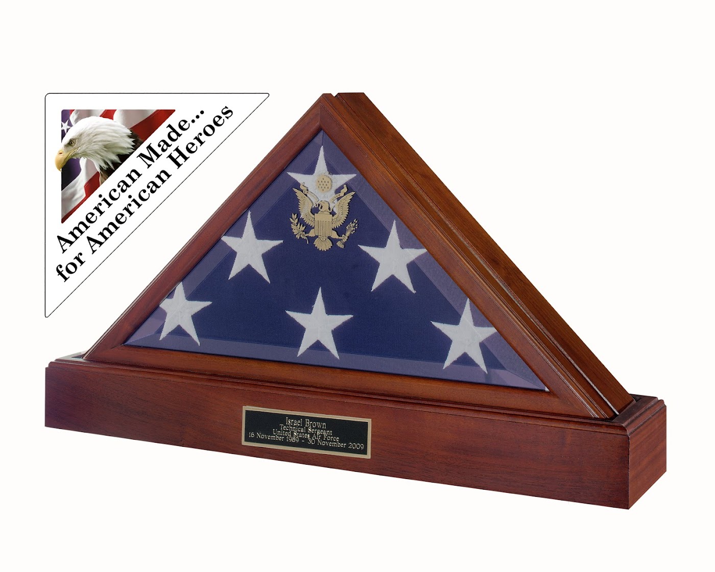 Military Flag and Medal Display Case
