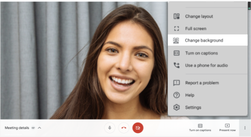 Google Workspace Updates: Replace your background in Google Meet