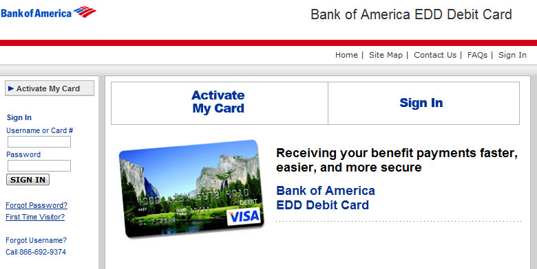 How To Activate Bank Of America EDD Debit Card Online Sweepstakes Today How To Activate Bank Of America EDD Debit Card Online Sweepstakes Today