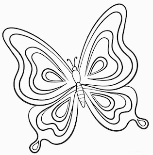 Desenho de borboletas para colorir