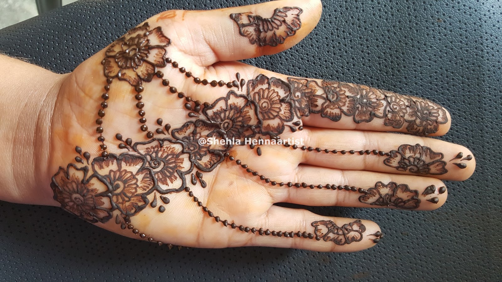 Shehla Hennaartist: Easy Arabic Floral Henna Mehndi Design For Front Hand