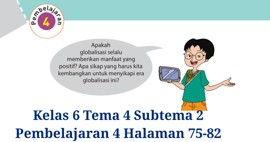 Jawaban Tematik Halaman 74 Tema 4 Kelas 4 Semester 1 Peranti Guru