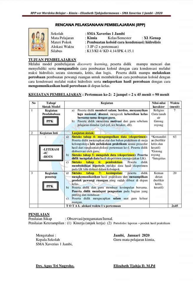 Contoh Rpp 1 Lembar Smp Bahasa Inggris Kelas 8 Blog Guru Kelas