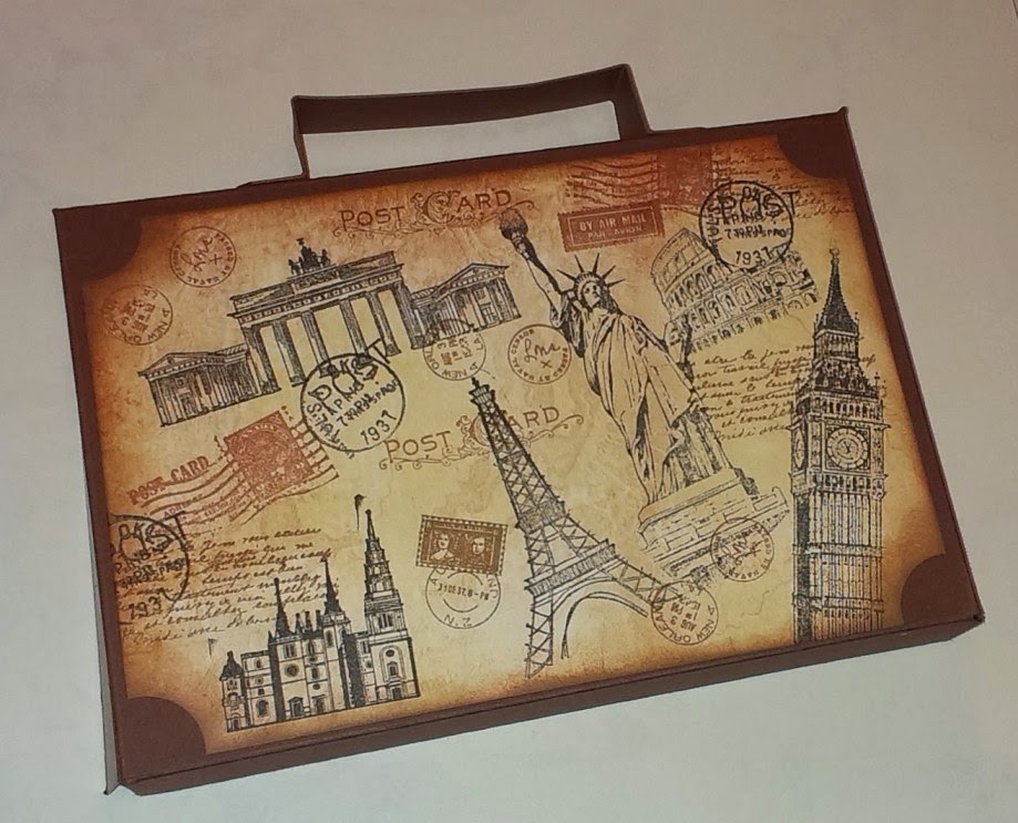 Mamapias-Stempelecke: Reiseköfferchen zur Goldenen Hochzeit