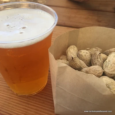 beer and peanuts at Alpine Inn in Portola Valley, California