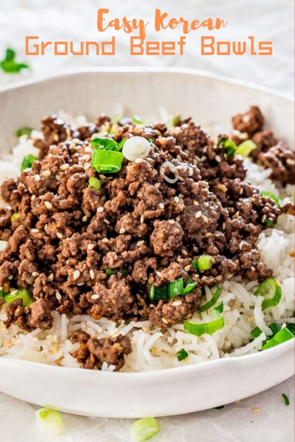 Easy Korean Ground Beef Bowls RE4FOOD easy-korean-ground-beef-bowls-re4food