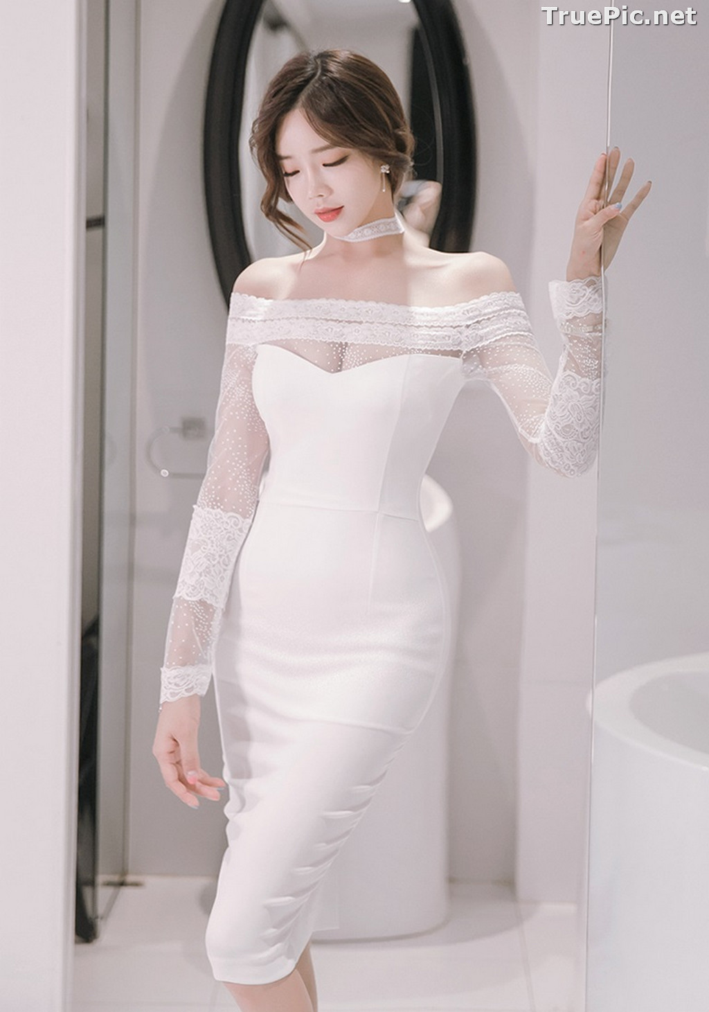 Image Korean Fashion Model - Kang Eun Wook - Slim Fit Bodycon Dress - TruePic.net - Picture-11