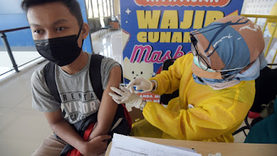 Capaian Sentra Vaksinasi BPBD Jabar di Kota Cimahi Mencapai 111 Persen