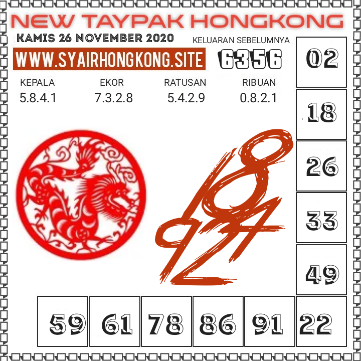 Syair Hk Malam Ini Jitu Kamis 26112020 Bocoran Togel