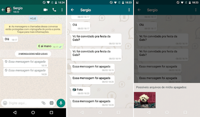 WhatsApp, Recupere mensagens com o Restory