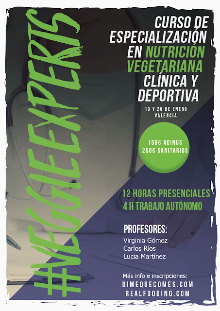 Curso de especialización en nutrición vegetariana #Veggieexperts