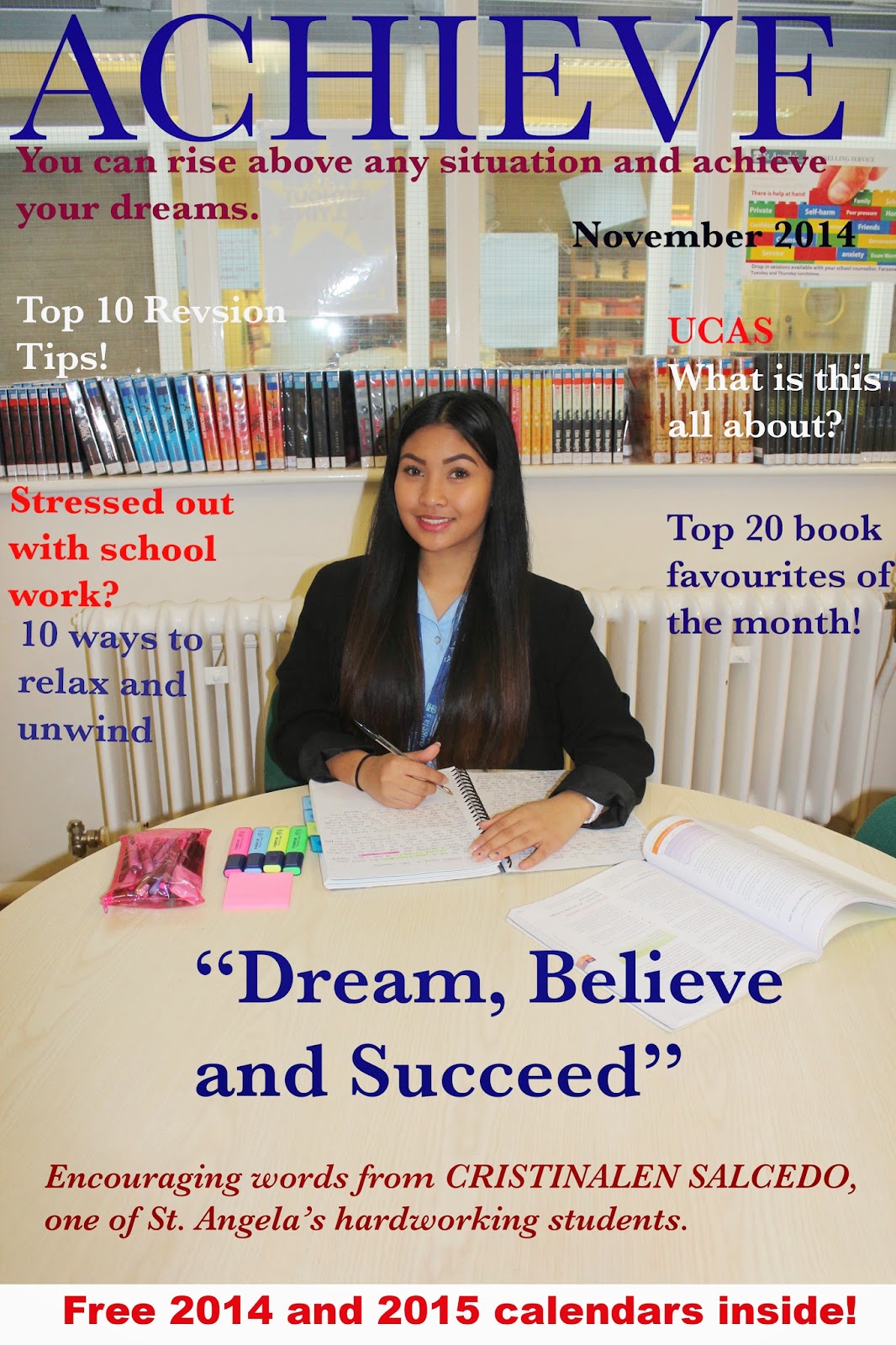 AS portfolio 2014 Final student magazine front cover