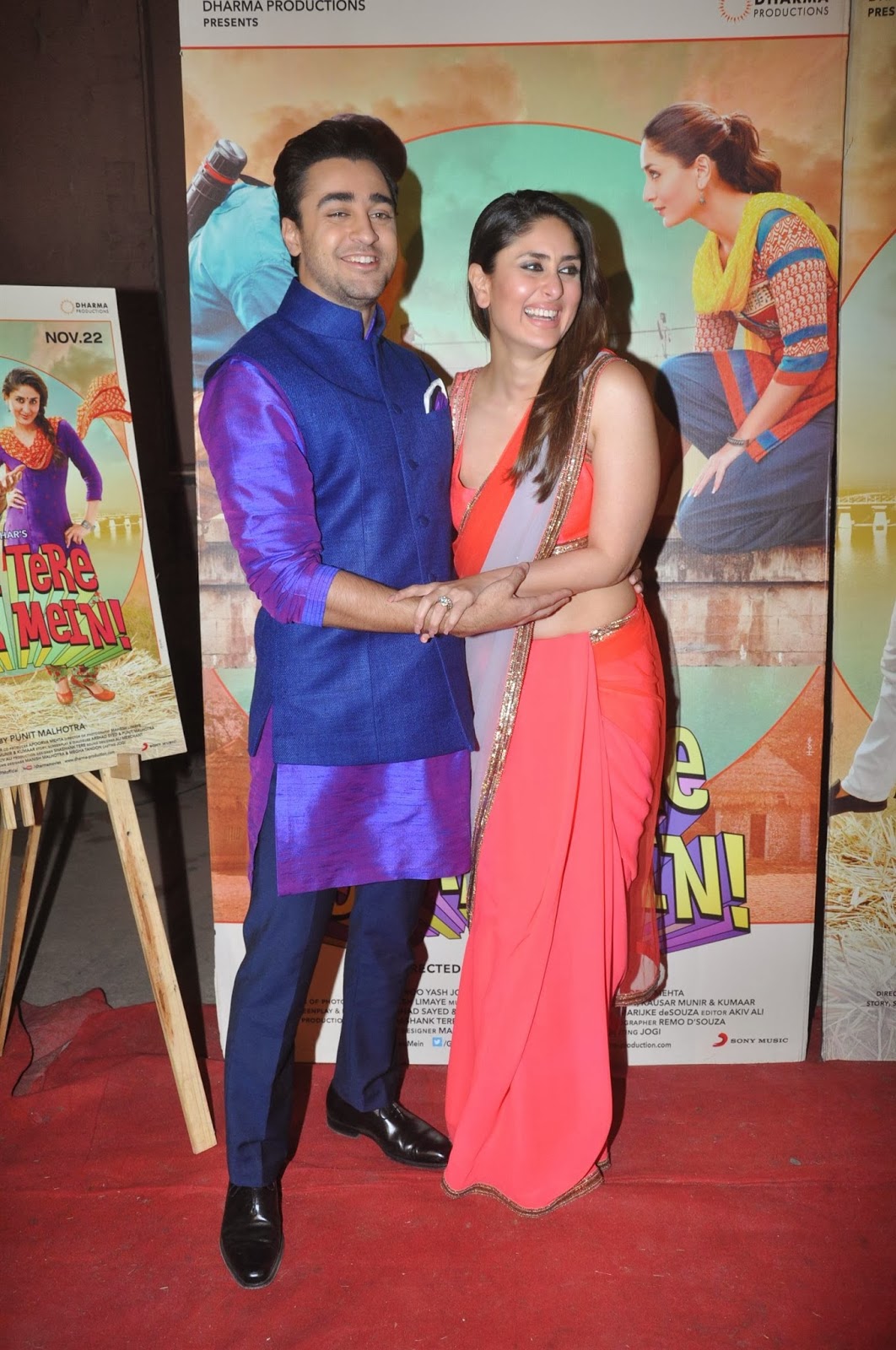 Kareena Kapoor Looks Super Hot In Saree As She Promotes Film Gori Tere Pyaar Mein On The Sets 