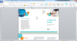 cara membuat brosur di microsoft word