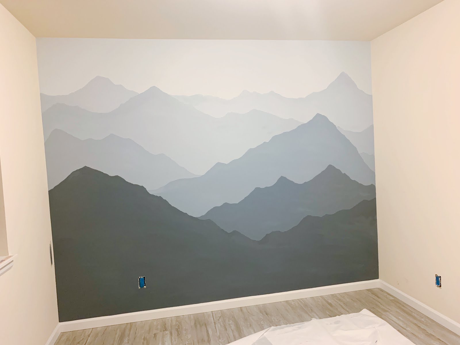 How To Paint A Mountain Mural On Your Bedroom Or Nursery Wall Diy