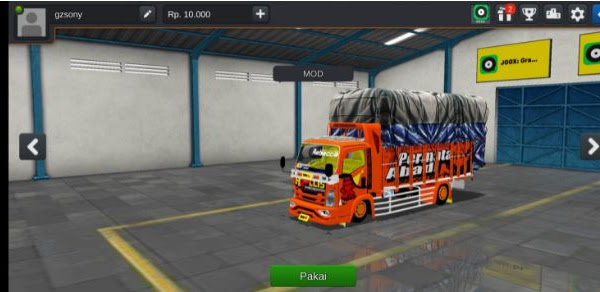 Download Mod Truck Rollis Terpal Gayor Bussid 3D Full Anim Terbaru 2021