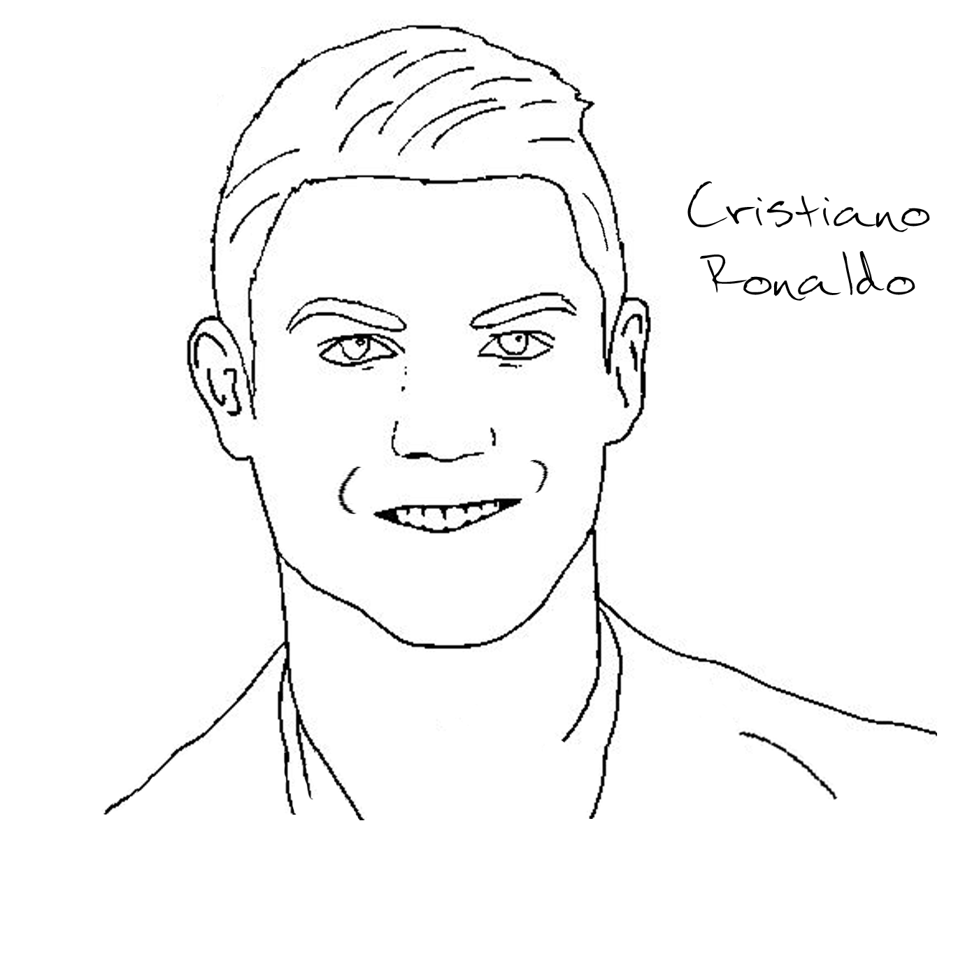 Cristiano Ronaldo Printable Coloring Pages Cristiano Ronaldo Printable Coloring Pages