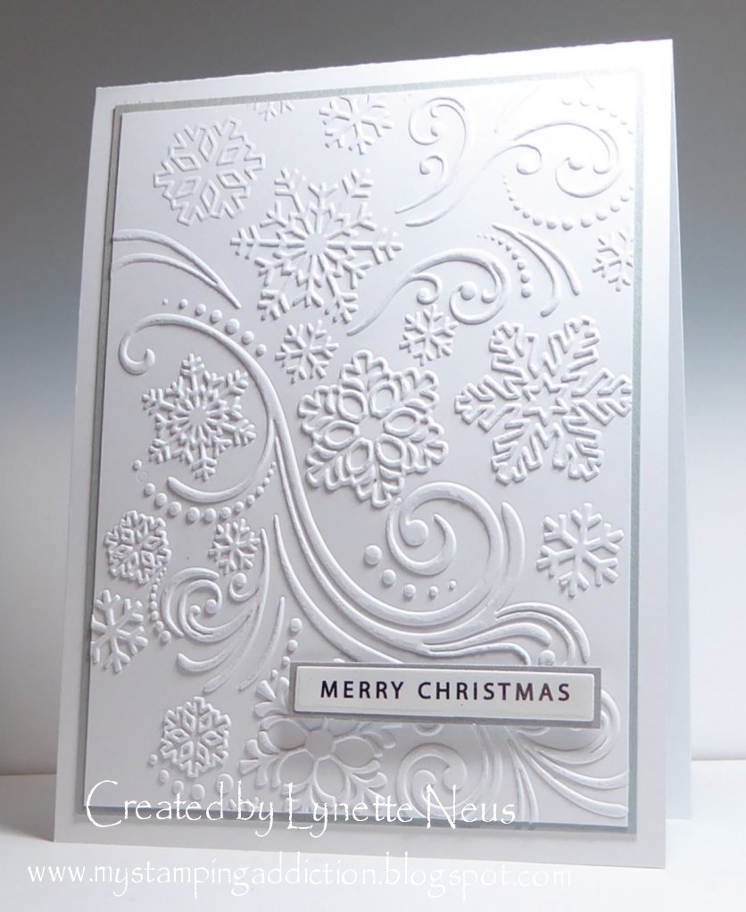My Stamping Addiction Christmas Embossing Folder Two Ways