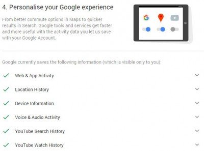 strumento di controllo della privacy di Google 6