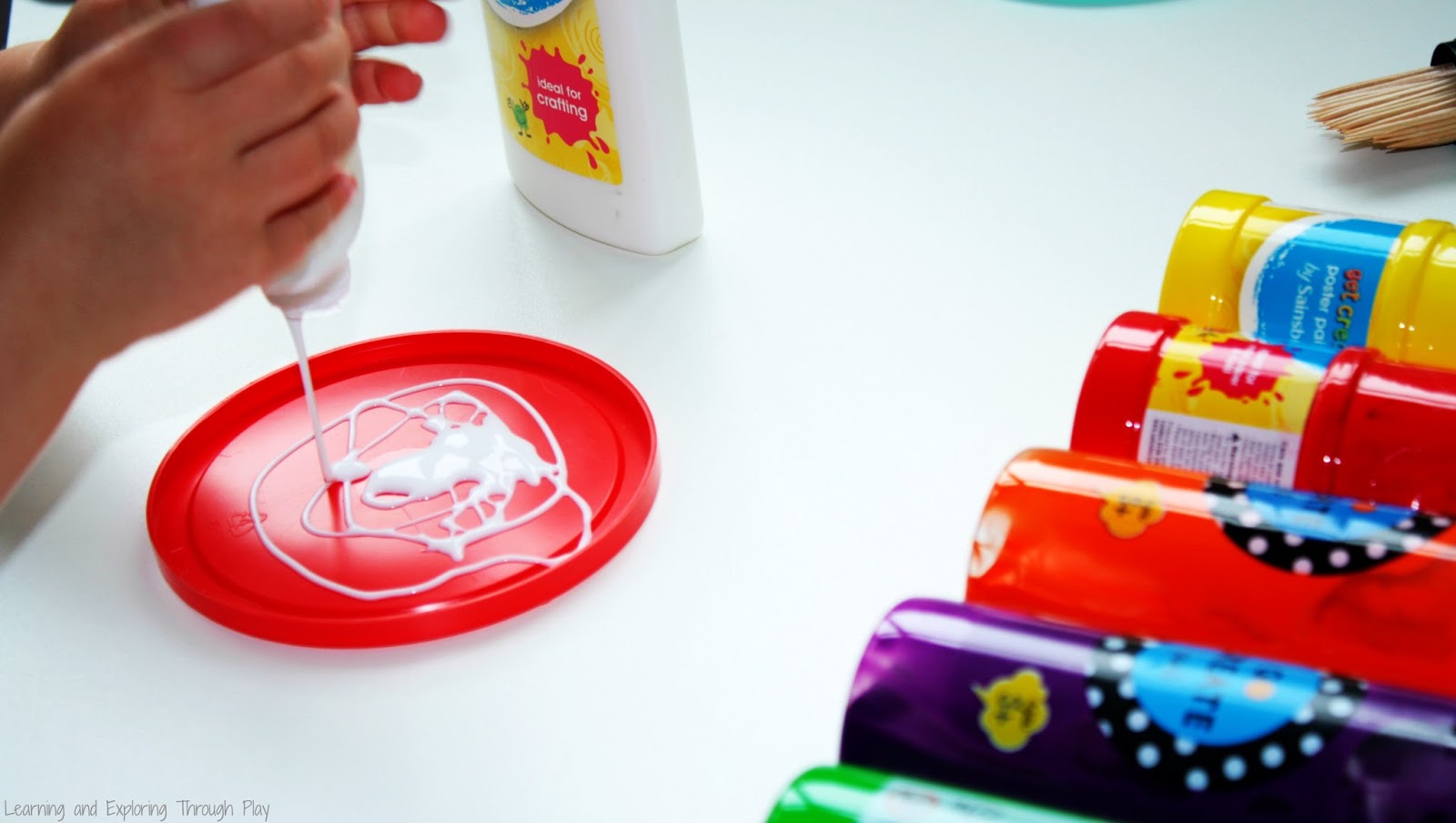 Learning and Exploring Through Play PVA Suncatcher Craft Process Art