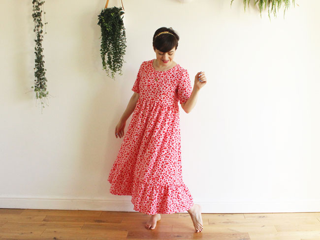 Tilly's Indigo midi dress - sewing pattern by Tilly and the Buttons