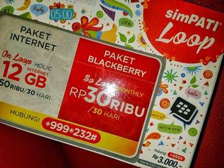 Cara Daftar Paket Internet Simpati Loop