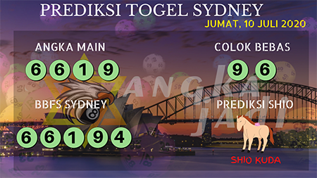 Prediksi Togel Angka Jadi Sidney SDY Jumat 10 Juli 2020