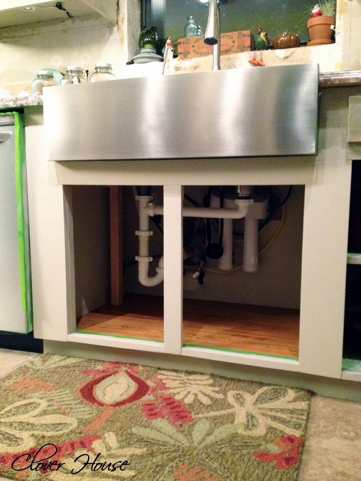 Clover House Installing A Farmhouse Sink