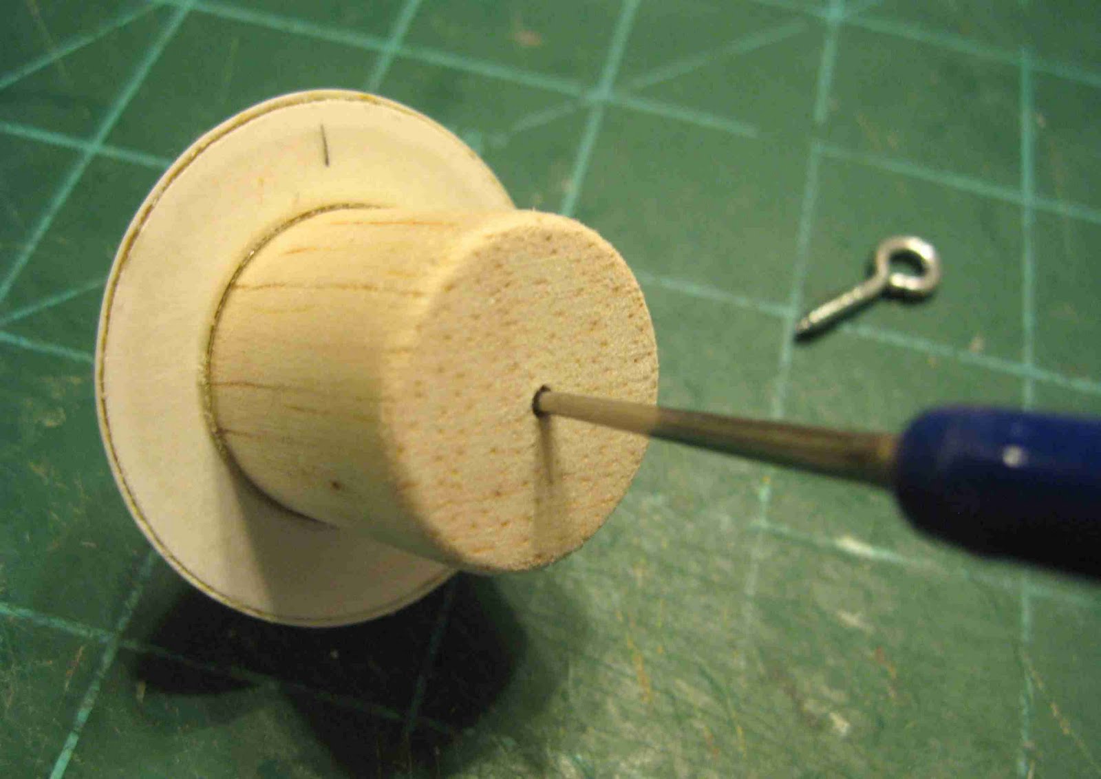 Model Rocket Building TIP Installing a Screw Eye Straight