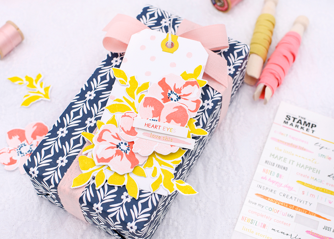 The Stamp Market :: Flowery Gift Tag