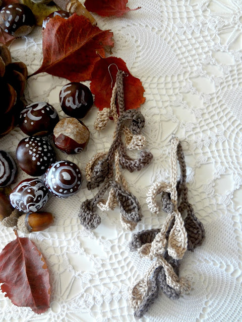 Leafy Crochet Jewelry - a small peek
