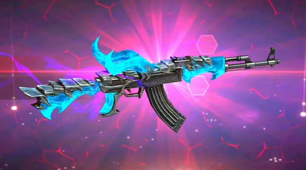 How To Get Free Blue Flame Draco AK-47 Skins Free Fire - RIT BANGLA GAMING