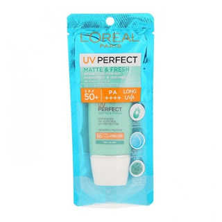 LOreal UV Perfect Matte & Fresh SPF50 Sunscreen 30ml Original L'Oreal Paris BPOM