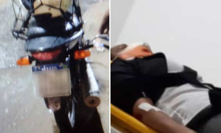 Jacobina: 'Roubadinha' de motoqueiro termina em acidente com mulher ferida